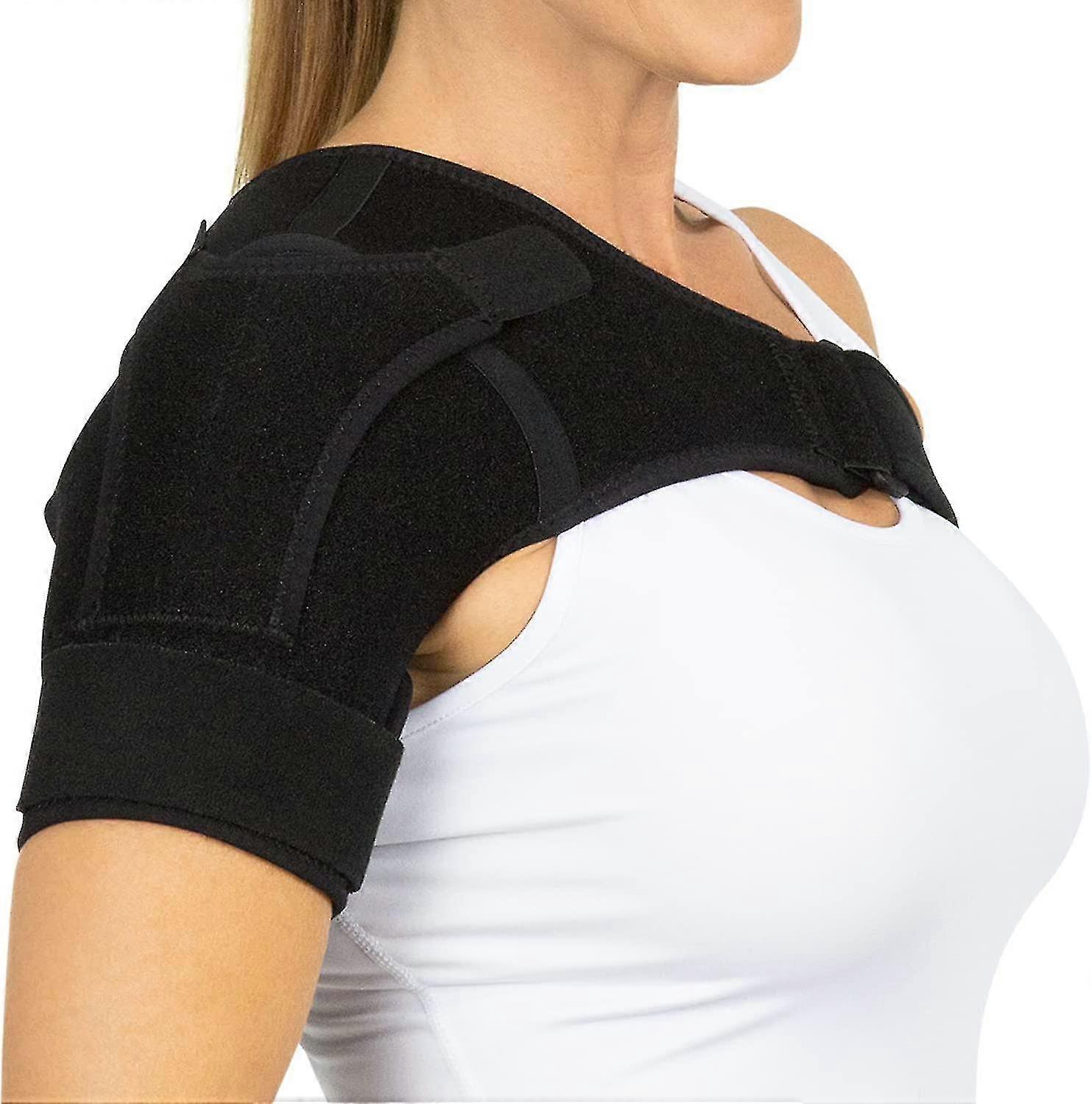 Shoulder Stability Brace - Compression Support Sleeve for Injury Recovery - For Rotator Cuff Injuries, Arthritis, Sprain, Dislocation, Joint Pain Reli