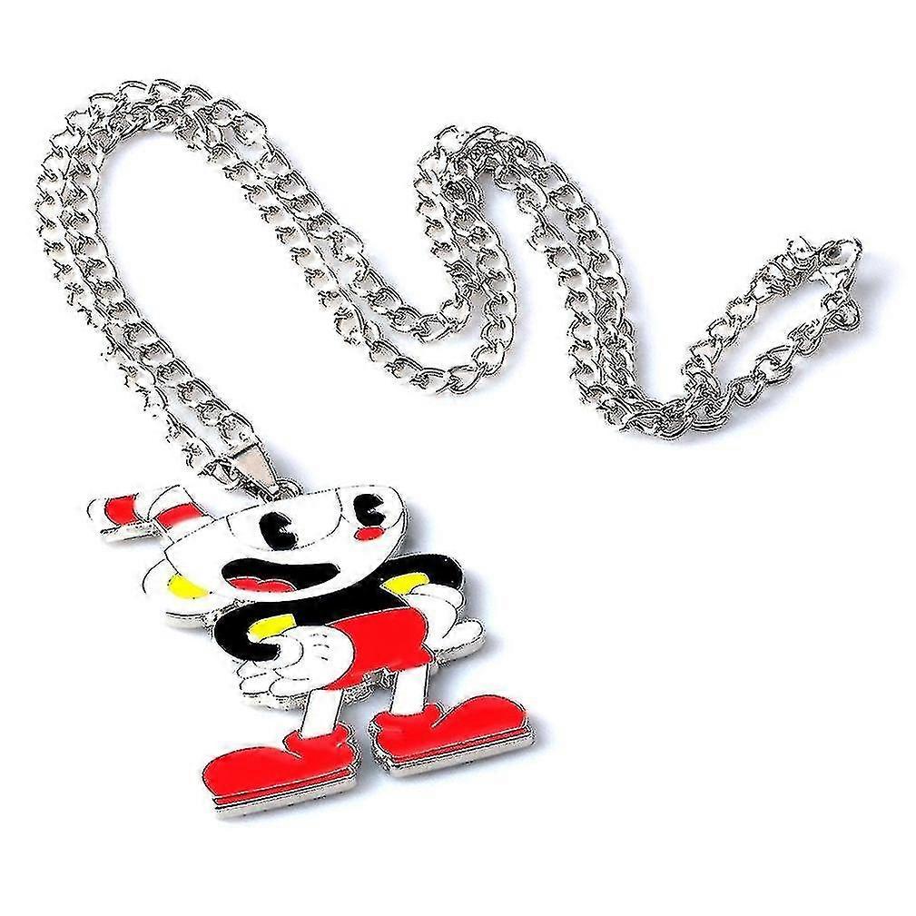 cuphead kopp hode legering krus halskjede
