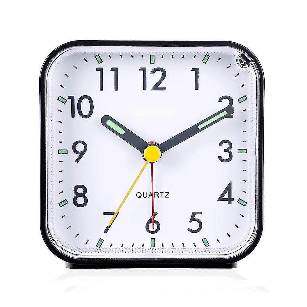 Silent Analog Alarm Clock Non Ticking, Gentle Wake, Beep Sounds, Increasing Volume, Battery Operated Snooze And Light Functions, Easy Set-MXBC