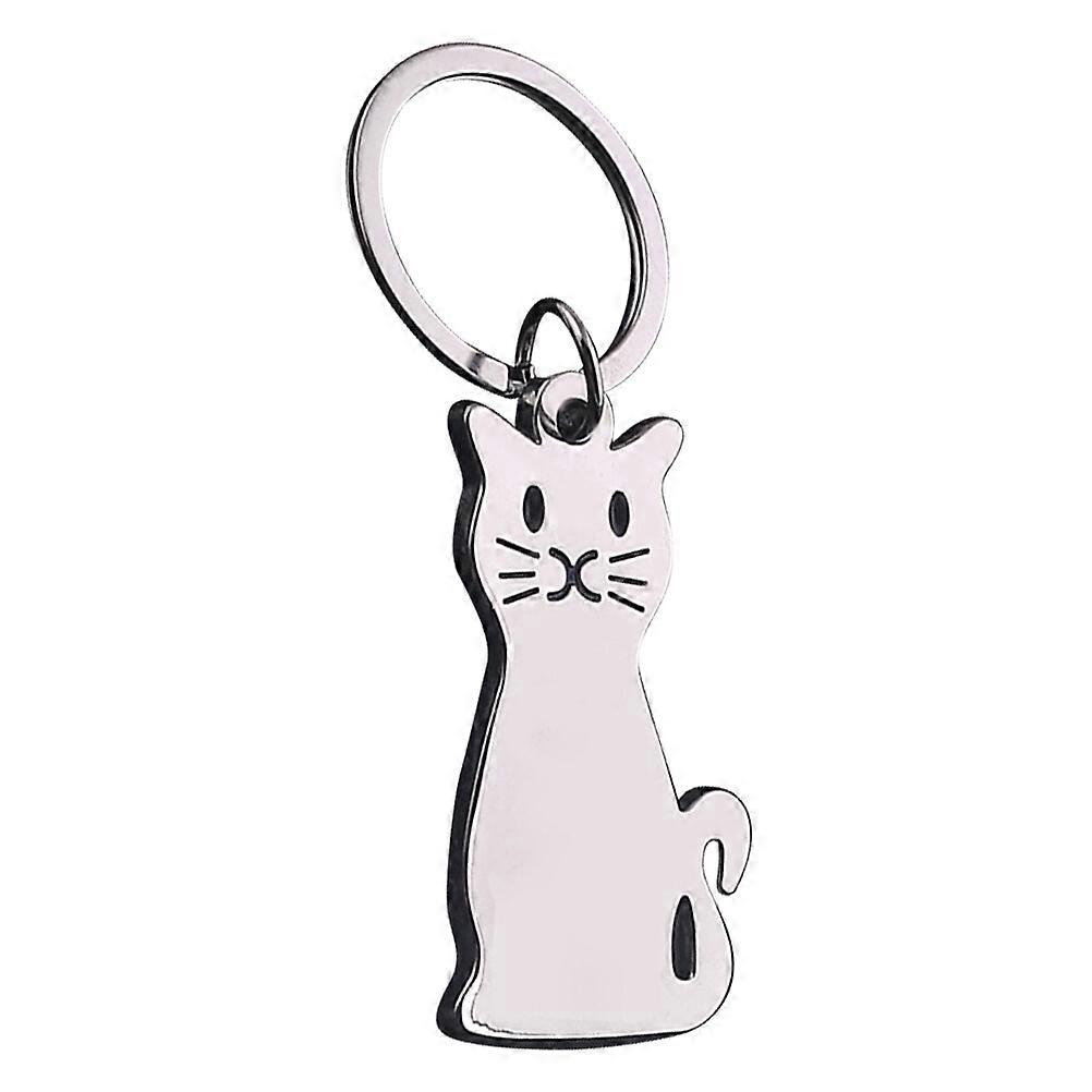 Porte-clés en métal en forme d'animal et de chat