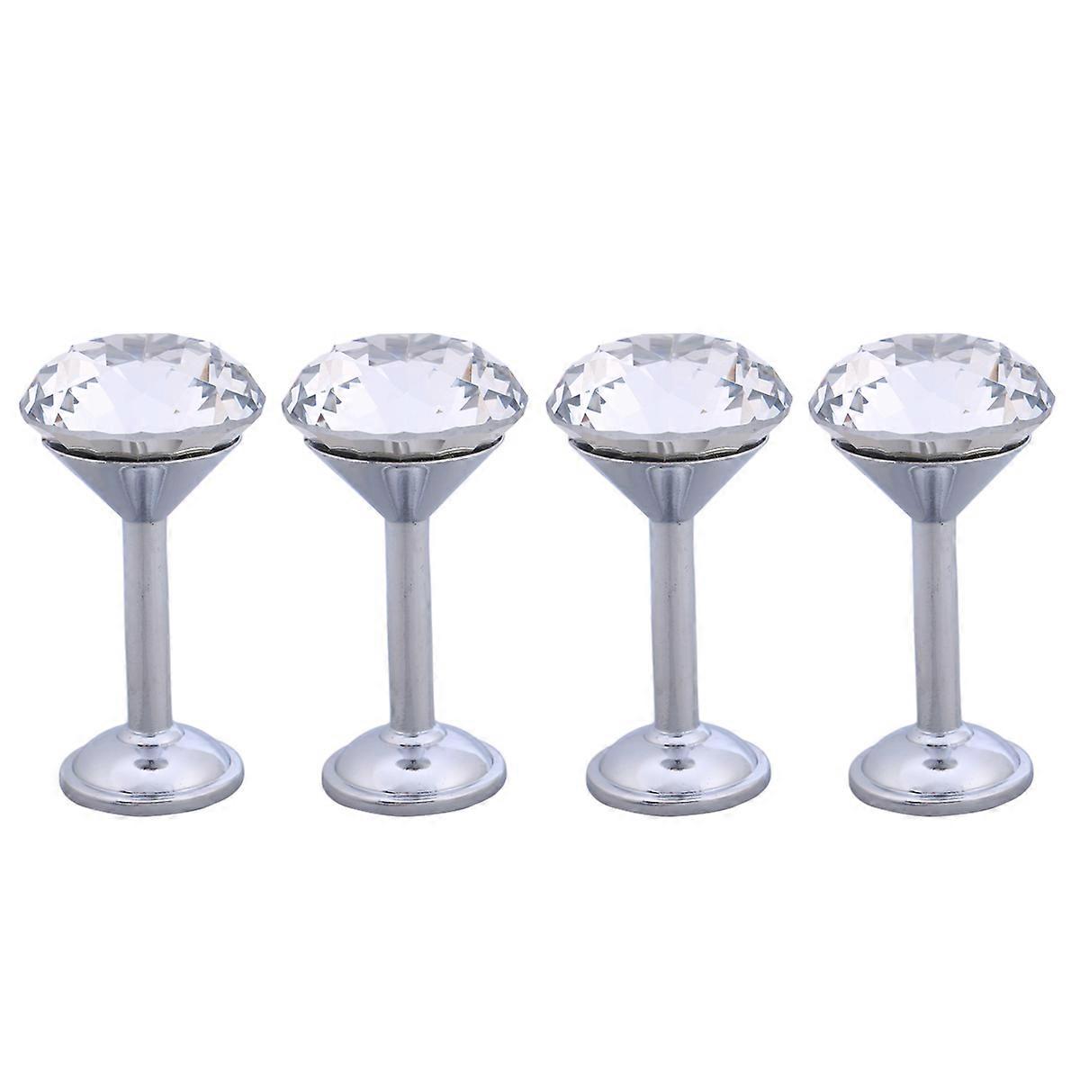 4 Pcs Drapery Hooks Wall Mounted Hooks Wall Mounted Hanger Diamond Wall Hooks Wall Hanger Hooks Diamond Wall Hanger