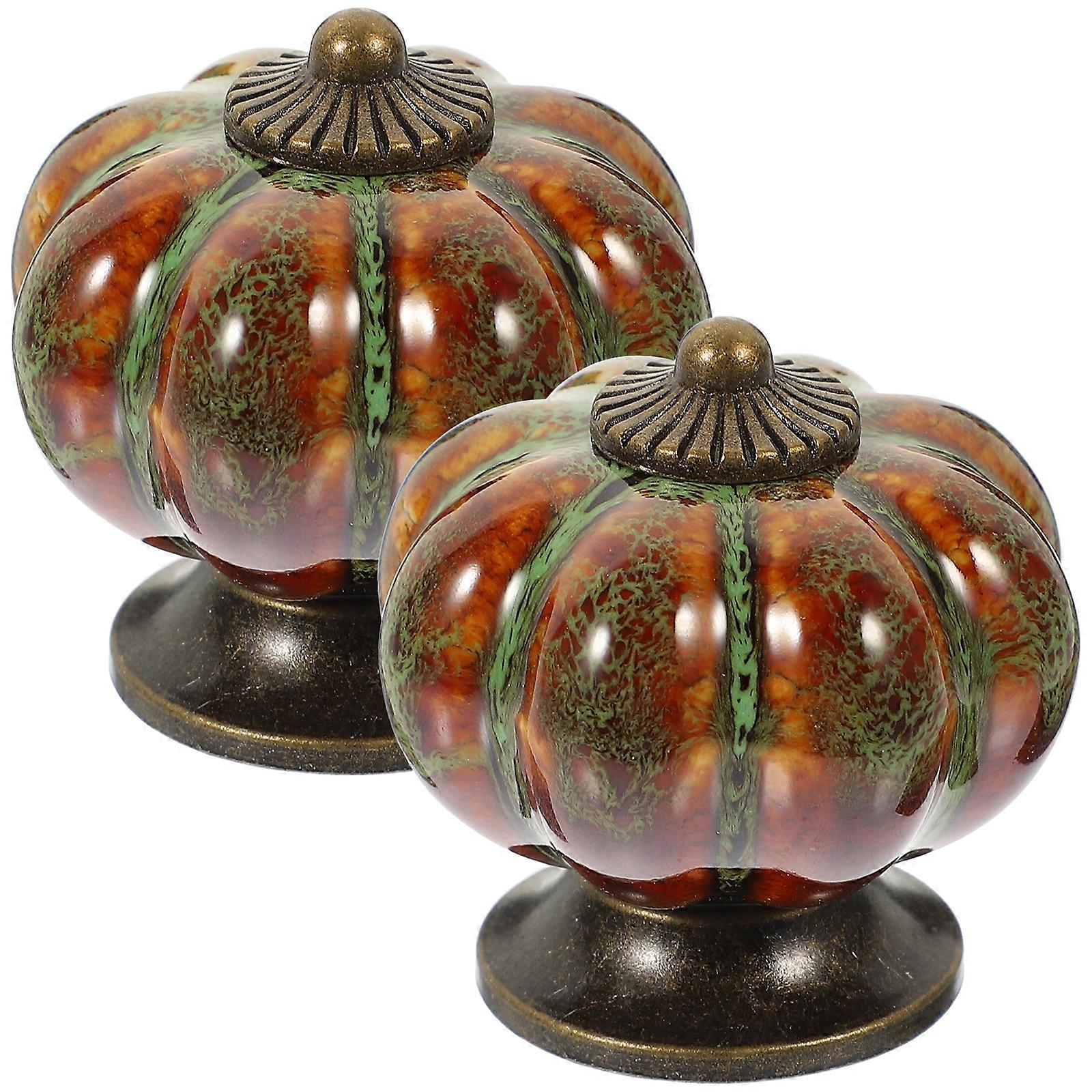 2Pcs Vintage Cabinet Knobs Drawer Knobs Handles Pulls with Screws for Cupboard Dresser