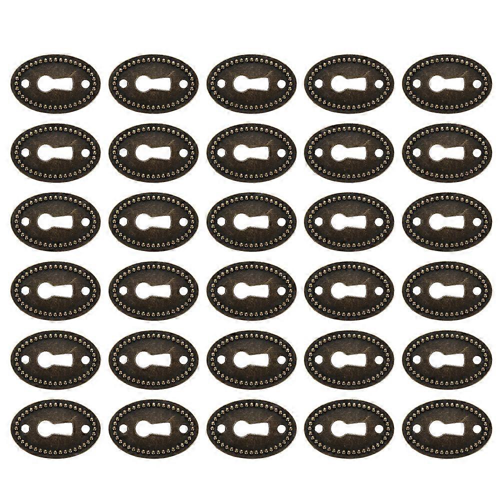 30stk Nøglehulsdæksel Nøglehulsdæksel Indsæt nøglehul Escutcheon plade