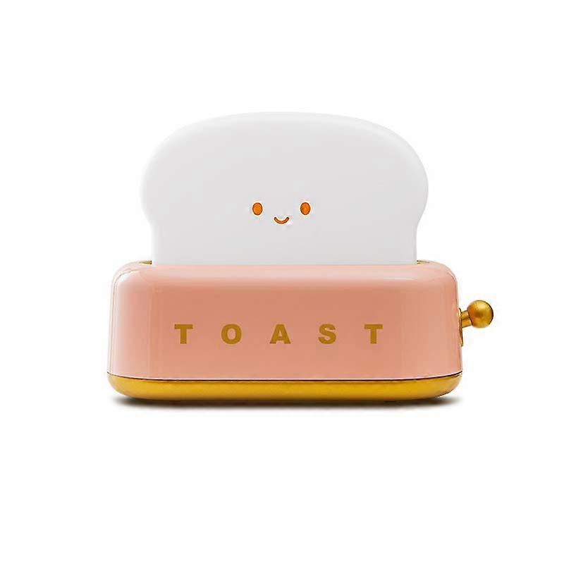 Cute Toast Night Lamp Dimmable and Rechargeable LED Night Light