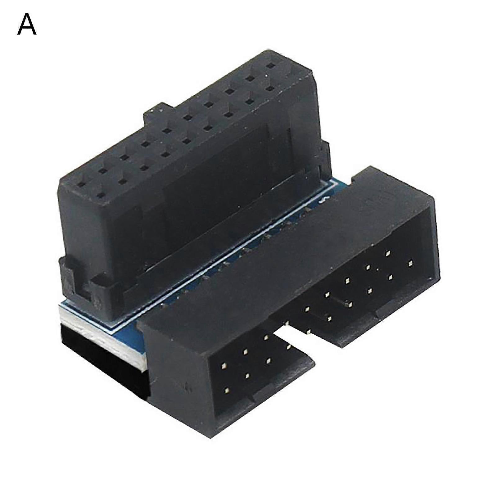 Bundkort stik High-speed tabsfri plug play USB3.0 19/20 pin 90 graders vinklet intern mini header til computer