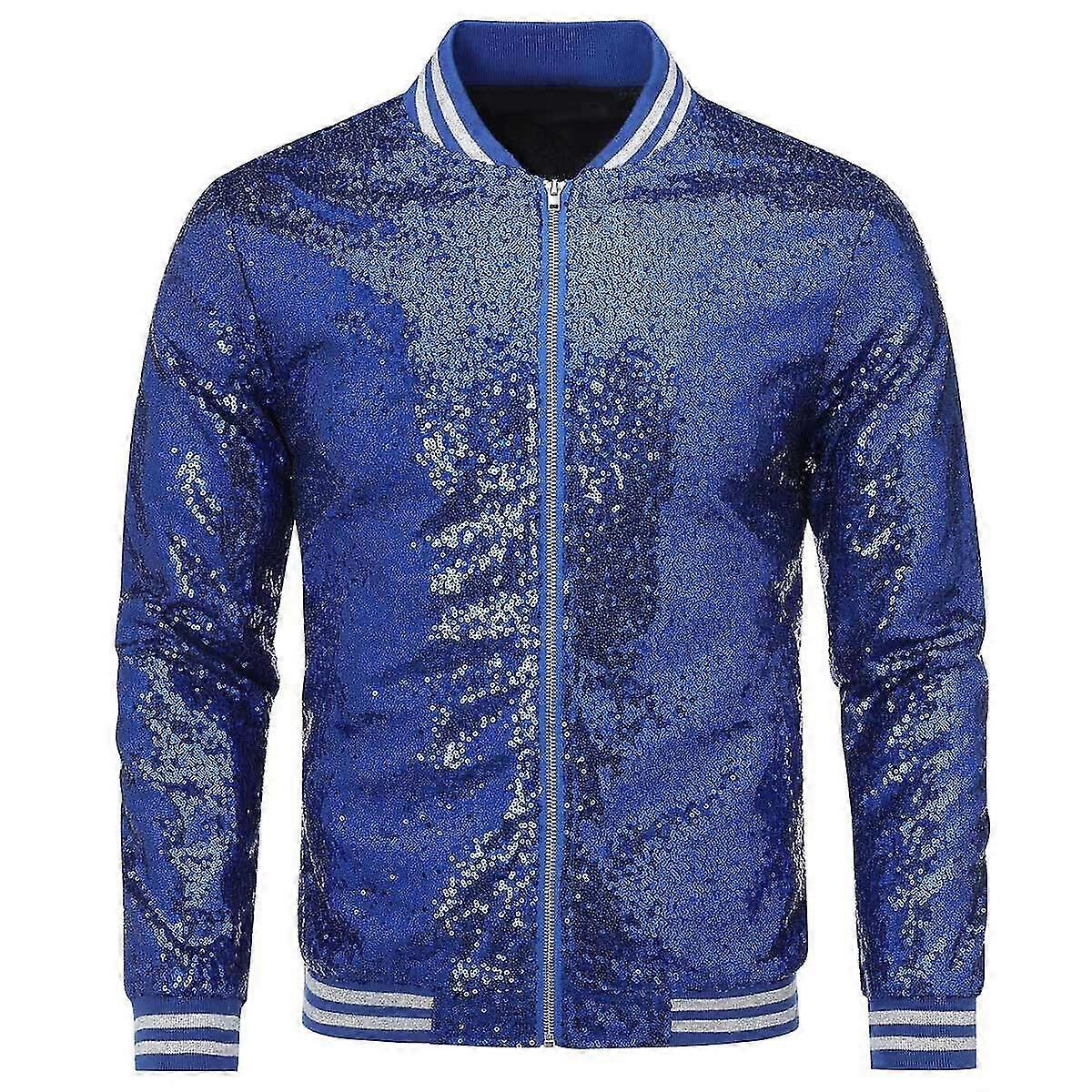 Mens Party Show Sparkle Sequins Jacket