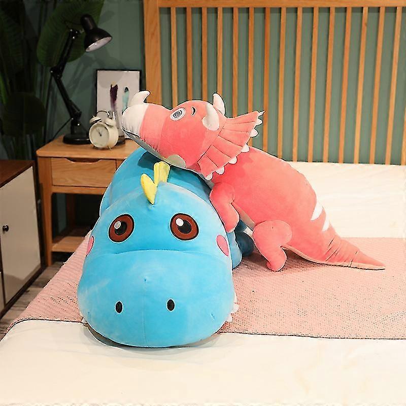 50-140cm Giant Triceratops Tyrannosaurus Plush Toy Cartoon Dinosaur ...