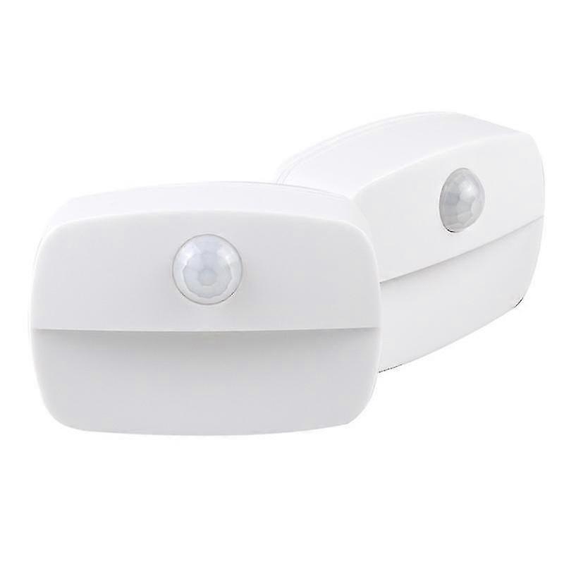2 Piecesled Infrared Sensor Night Light Warm Lightinduction Light Night Light Automatic Led Human Body Induction Smart Wardrobe Drawer Corridor