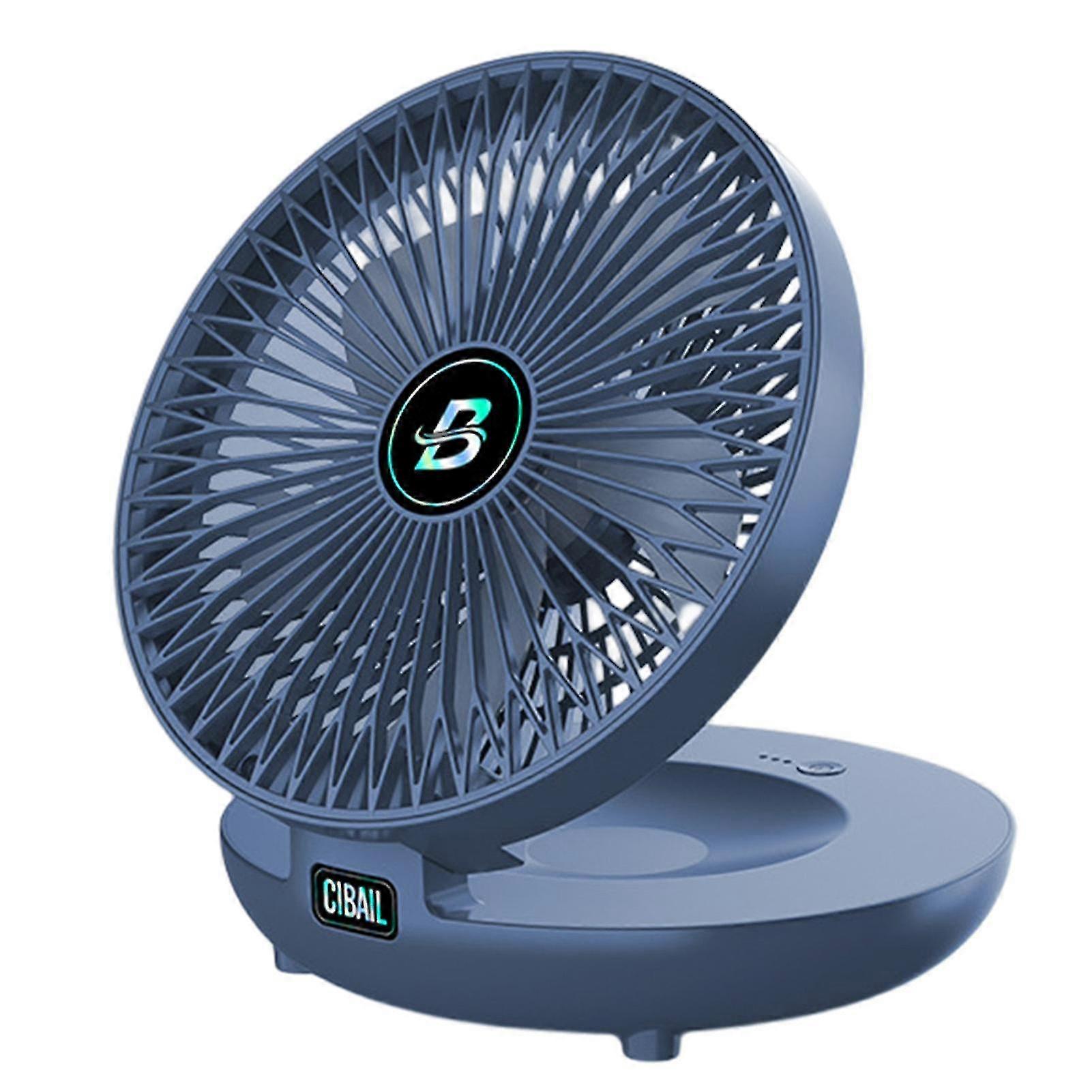 Punch Free Wall Mount Fan Usb Charging Desktop Coooling Fan 3 Speed Adjustment Low Noise Fan