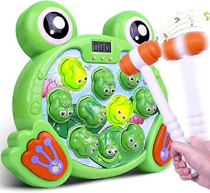 Whack a Frog Game, Interactive Pounding Toy for Early Developmental Learning