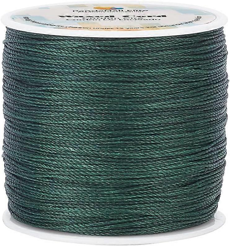 115 Yards 0.5mm Waxed Cords Dark Green Waxed Polyester Thread Waxed Beading String Twine Wax Cord for DIY Bracelet Necklaces Waist Beads Jewelry Makin