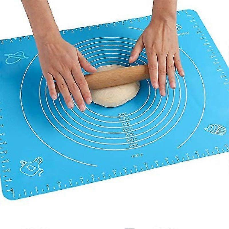 65*45cm Baking Mat Dough Rolling Mat Non-stick Non-slip Baking Mat With Measurements Fondant Dough Pastry Made Of Silicone Dough Mat For Fondant Pastr