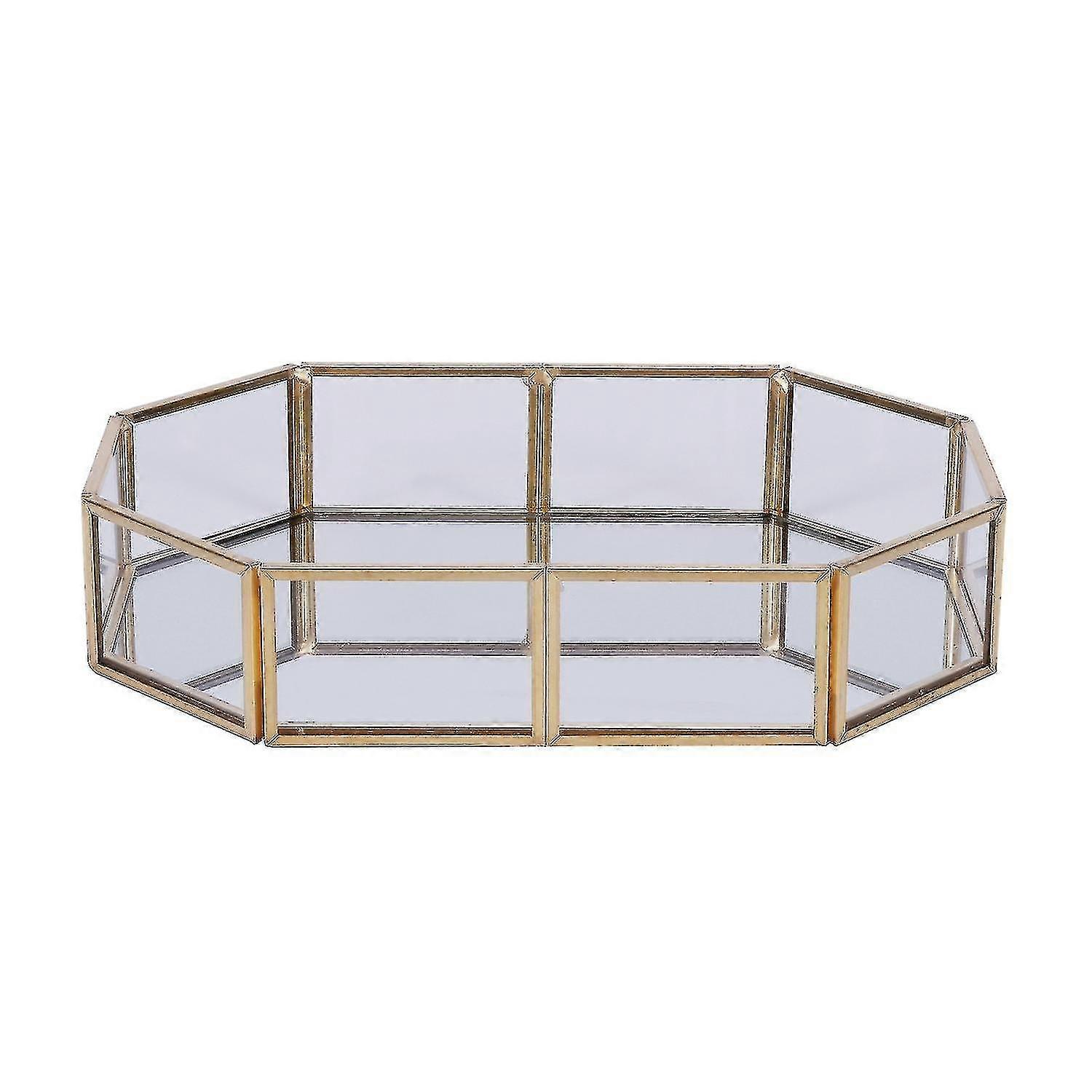 Nordic Style Glass Copper Geometry Storage Box(s)