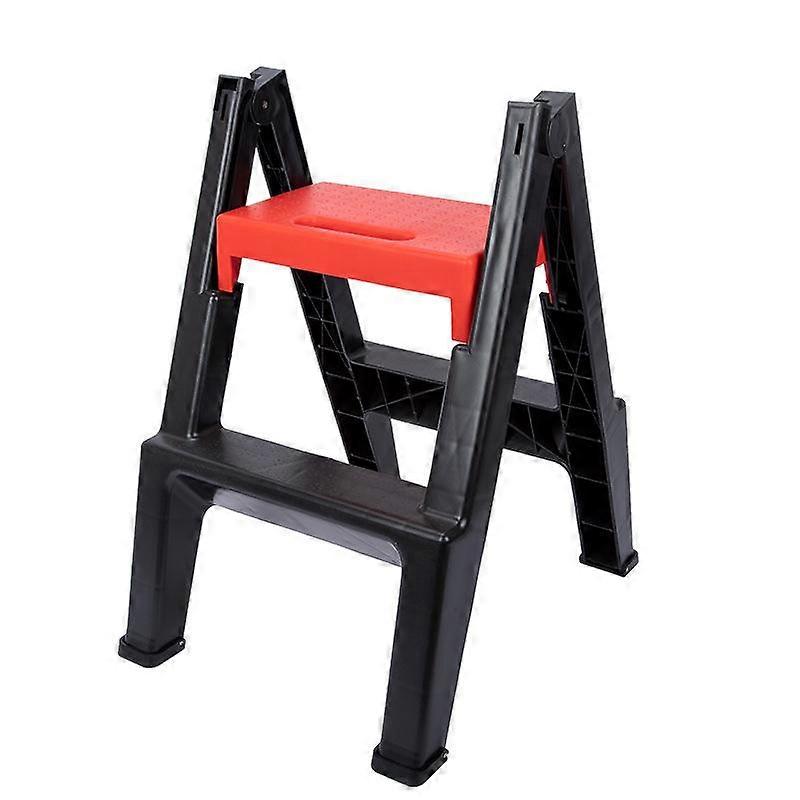 Foldable Two Step Ladder Compact Stepladder for Office Bathroom Kitchen