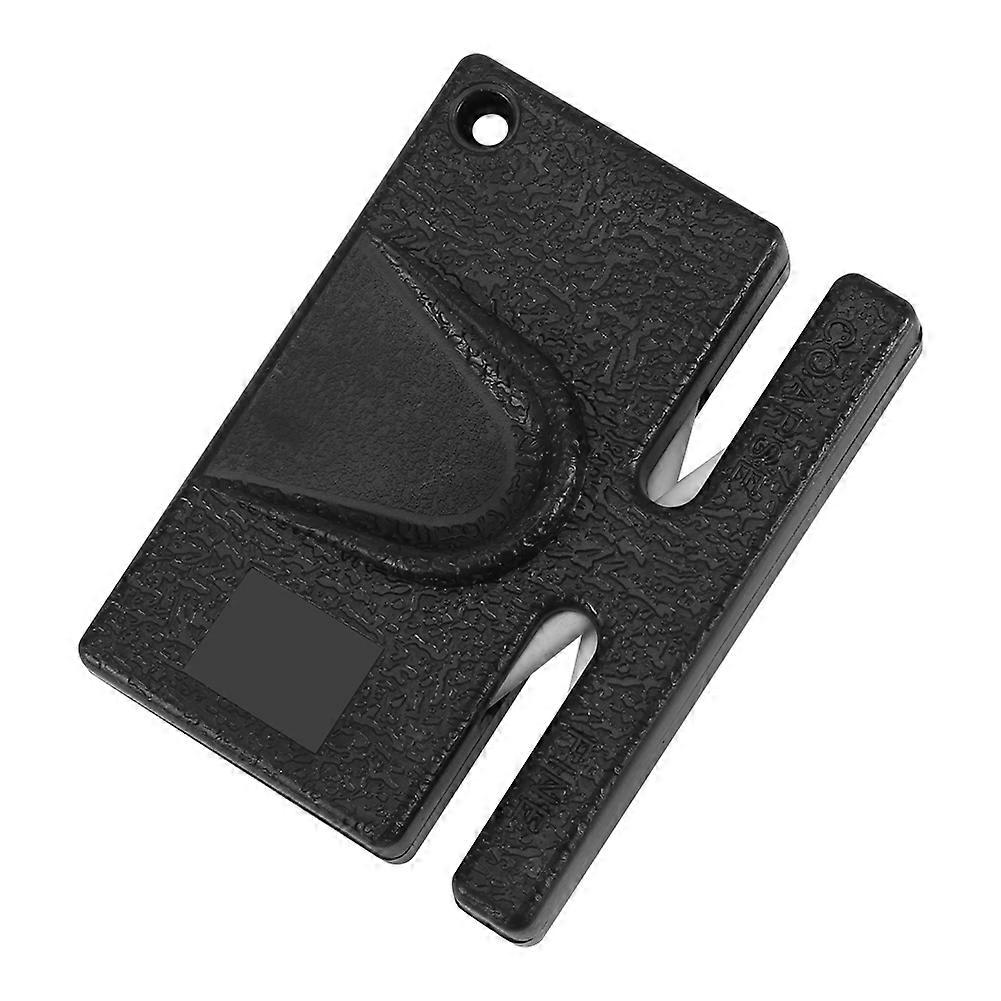 Mini Pocket Both Sides Ceramic Cemented Carbide Knife Sharpener Kitchen Outdoor Sharpening Tool