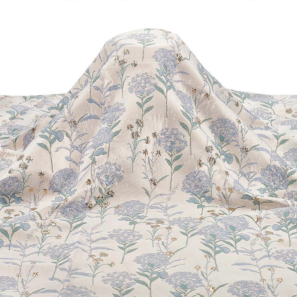 蒲公英图案涤纶面料服装配件 幽灵白 1500mm 1m/pc