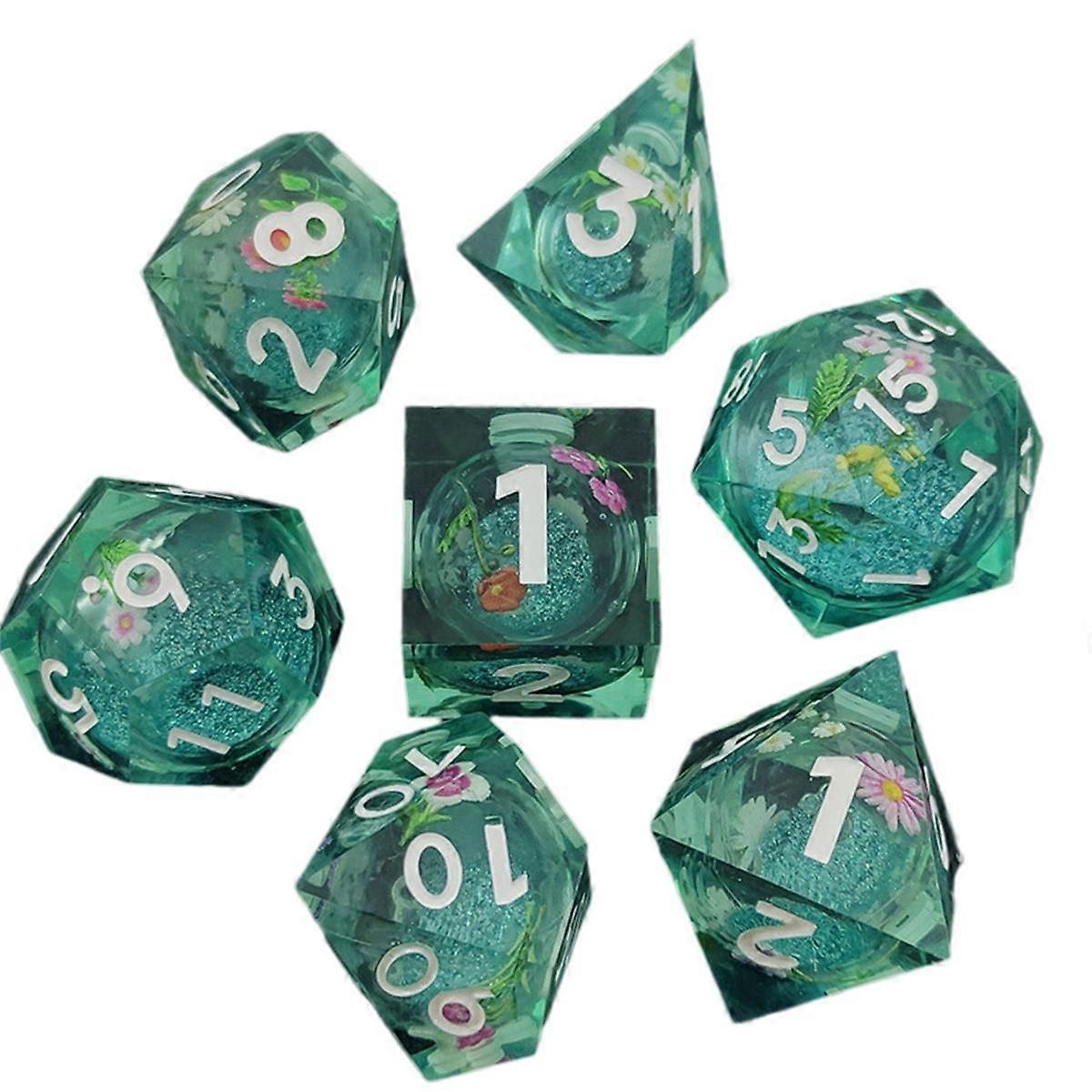 Resin Decal Quicksand for DND Dice Coc Running Group Dice Dnd Cthulhu Polyhedron Running Group Board Game DND Dice A