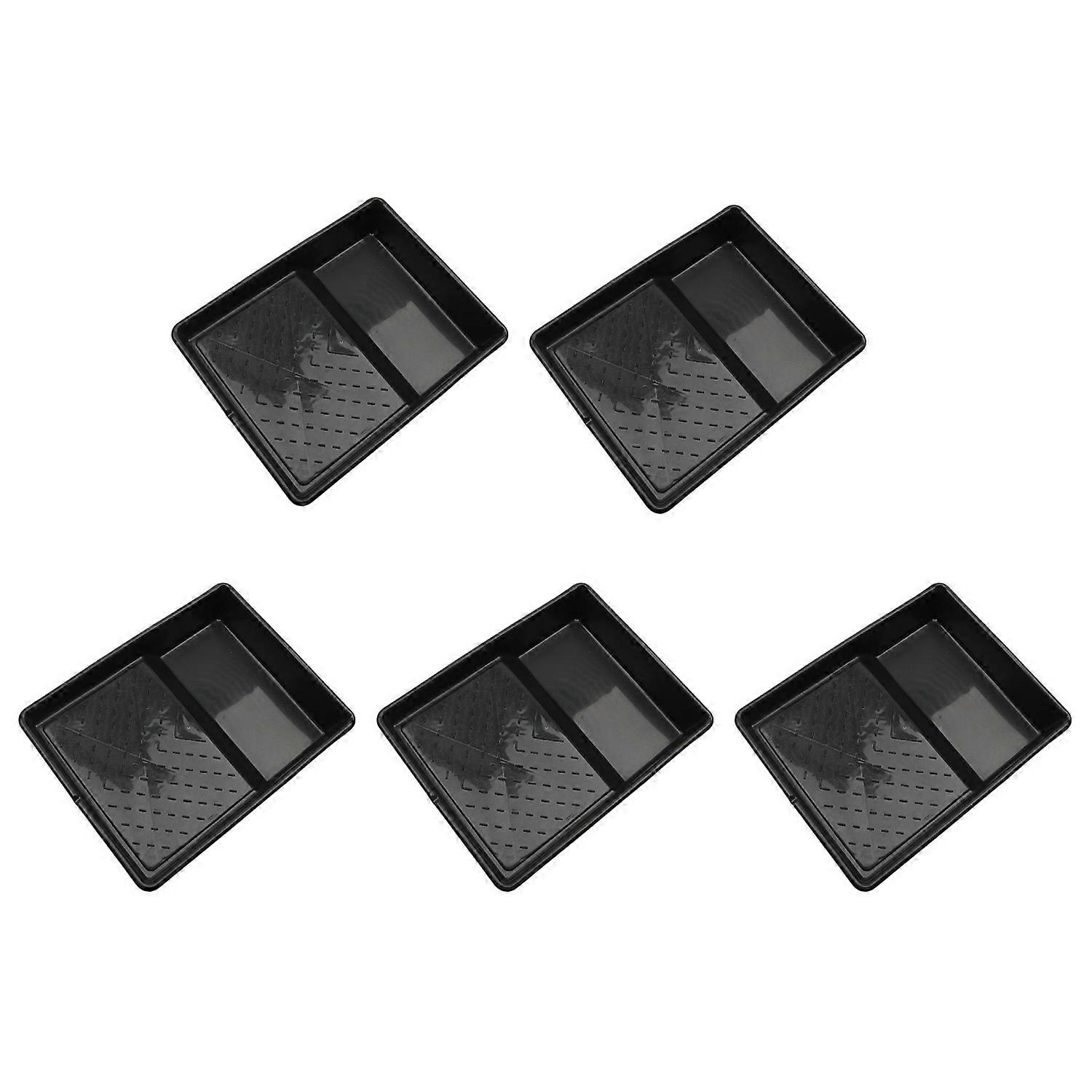 5 Pcs Paint Tray Easy Cleanup Paint Pans with Texture Universal Reusable Rolling Brush Paint Tray