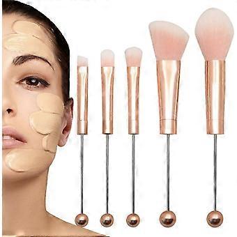 5pcs Beadable Makeup Brushes, DIY Beadable Makeup Brushes,...