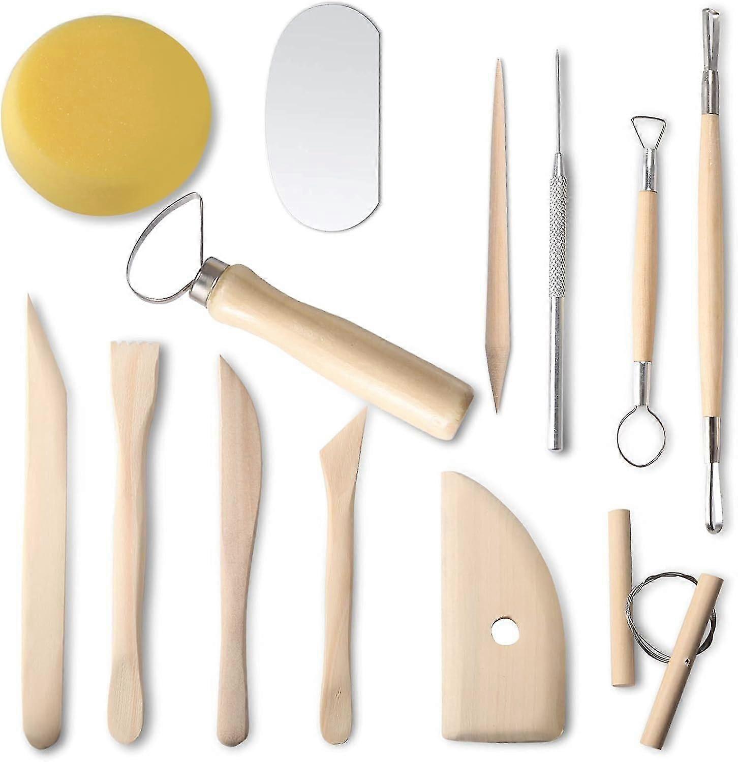 Set Of 13 Pottery Kit Tools For Pottery Clay, Pottery Wheel 13treize