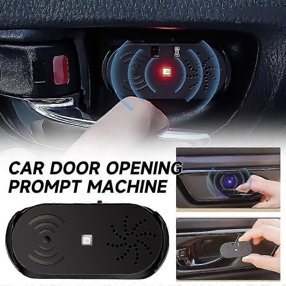 Car Door Opener Reminder Voice Broadcast Caution Led Automatic Sensor Reminder Light Door Collision Alert Alarm