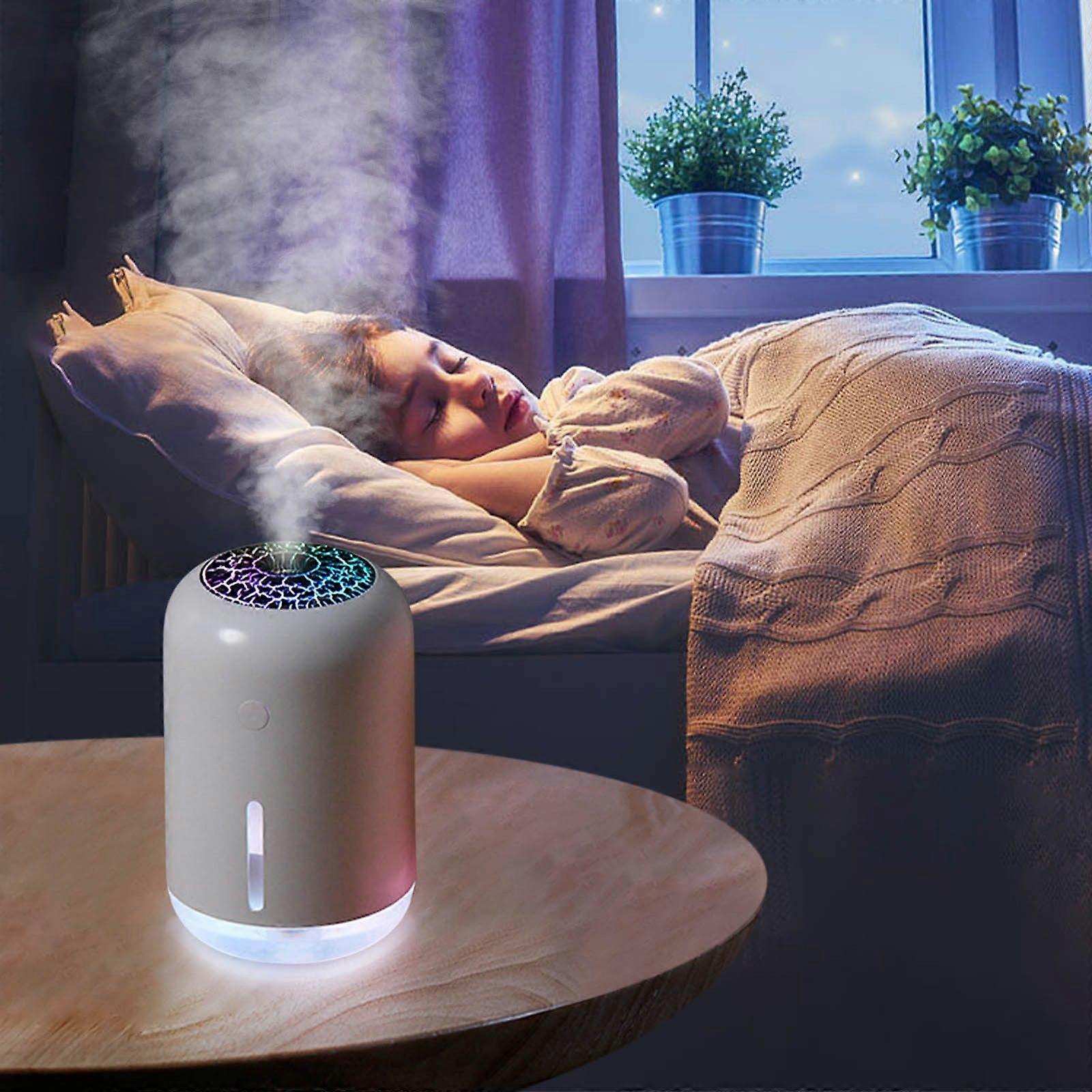Small Humidifier For Heavy In Bedrooms With Silent And Colorful Lighting USB Mini Humidifier