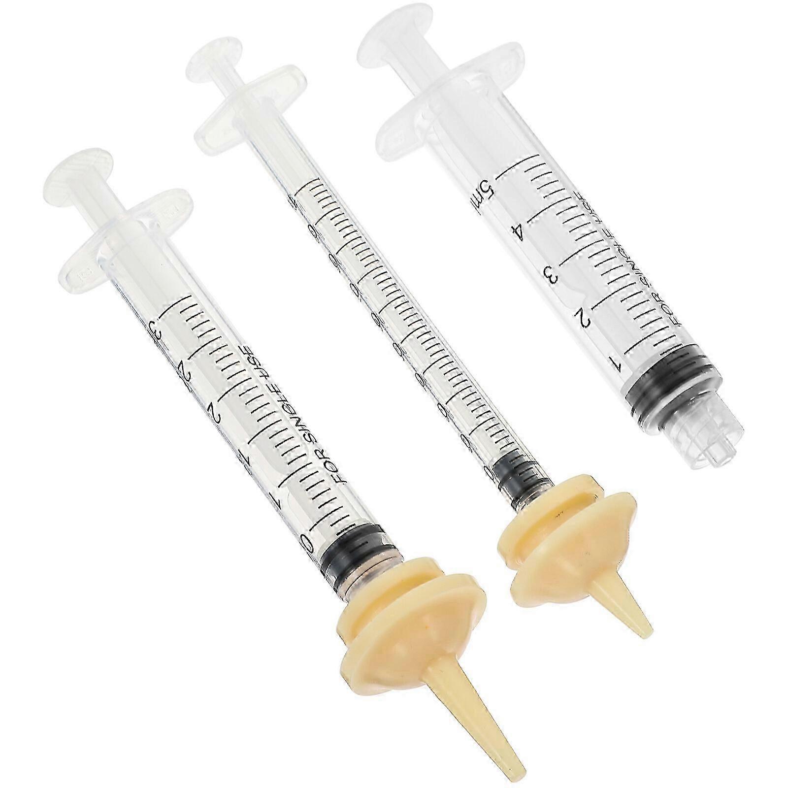 1 Set of Pet Feeding Nipples Pet Feeding Pacifier Kitten Feeding Tube Puppy Feeding Nipples