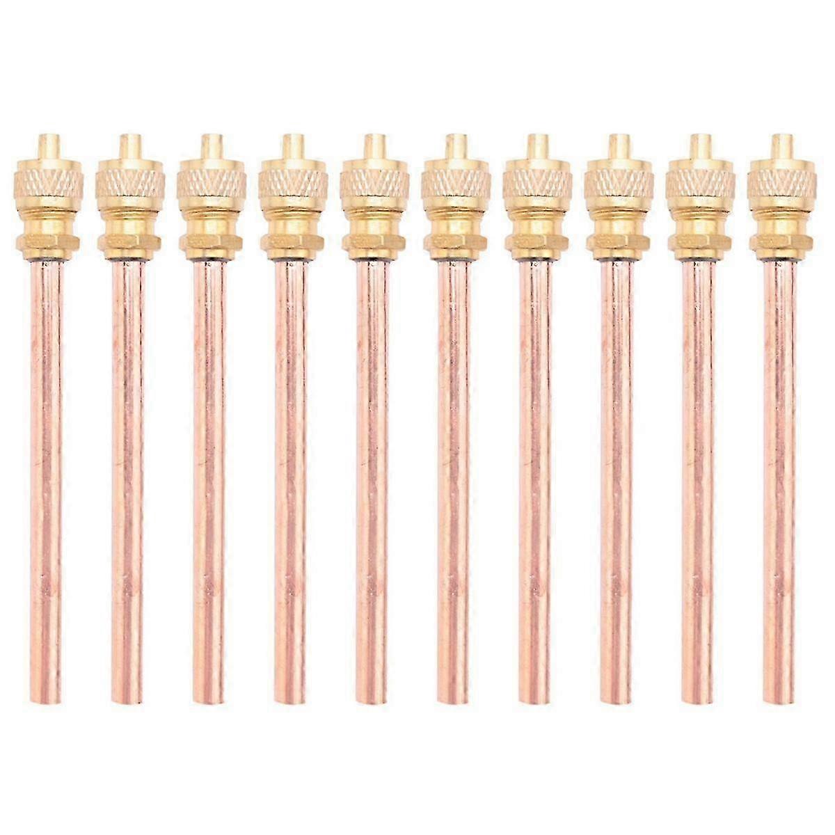 10 Service/Access Valve 1/4' SAE x 1/4' OD x 4' stem Core AC Refrigeration