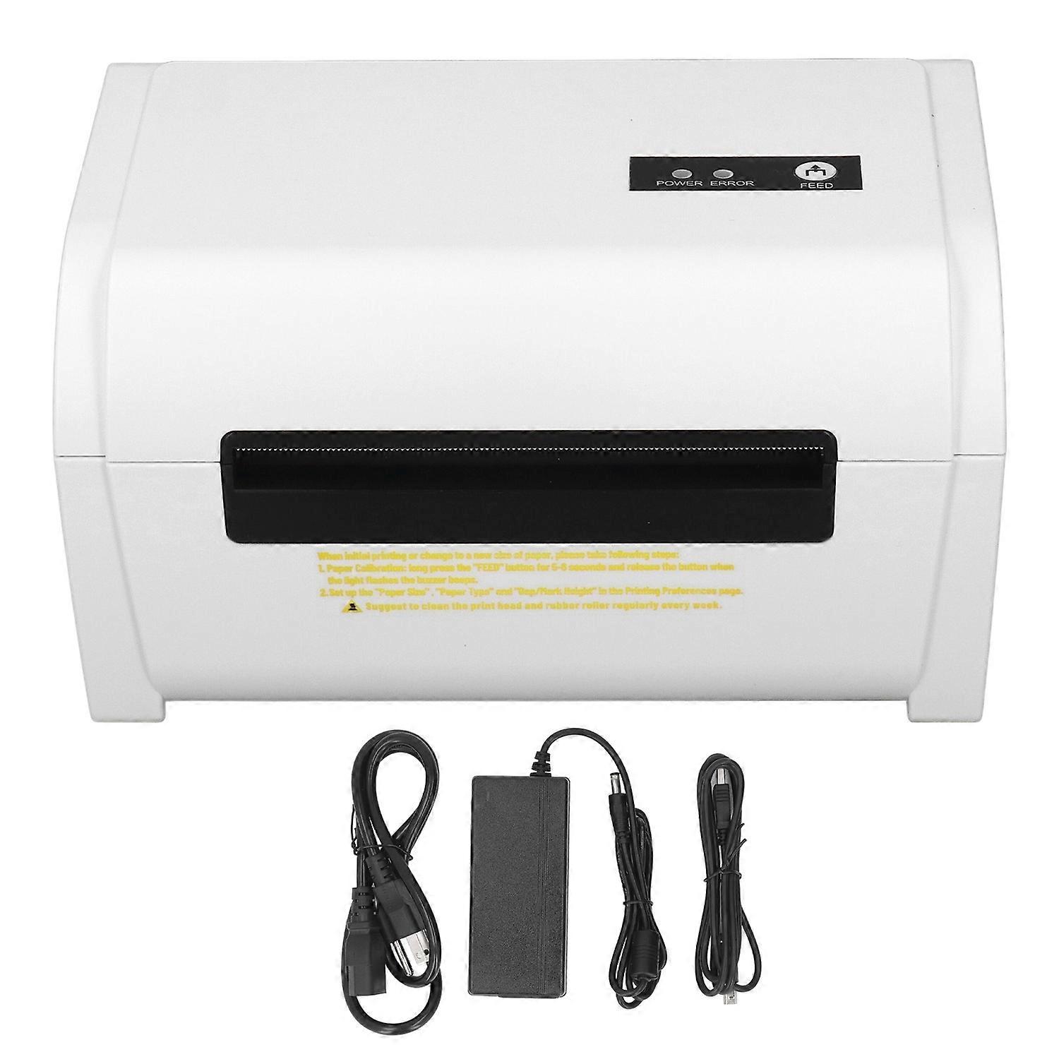 Thermal Label Printer 100x150mm USB Bluetooth Shipping Label Maker 110‑240V