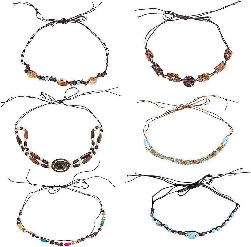 6pcs Hat Hat Belts Beaded Hat Handmade Jewelry Hat