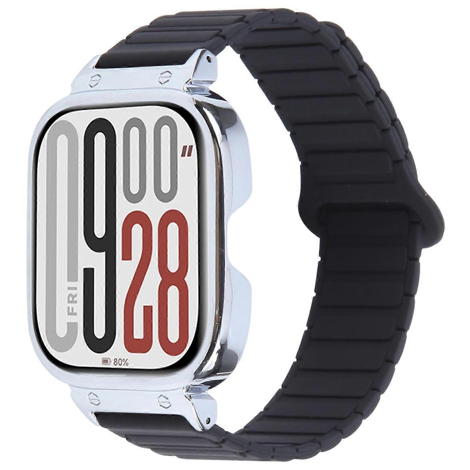עבור Xiaomi Redmi Watch 5 / Watch 4 צמיד עם מארז מתכת שחור
