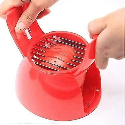 Fruit And Vegetable Cutter, 1 Slicer Tomato Potato Onion Fruit Vegetable Slicer Tomato Slicer Stand Kitchen Slicer Tool Gadgets,8927