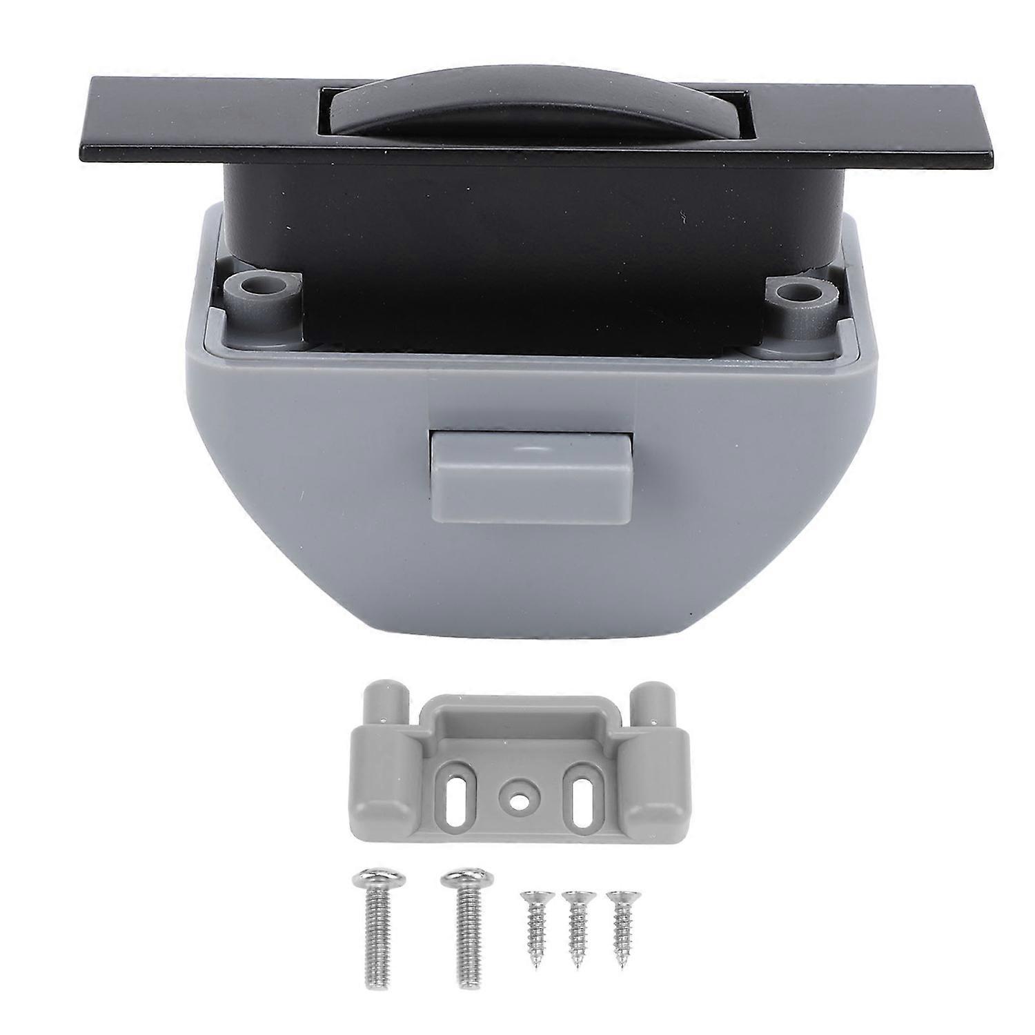 RV Push Cabinet Latch Zinc Alloy Keyless Cupboard Locks for RV Yachts Motorhome Caravan Black