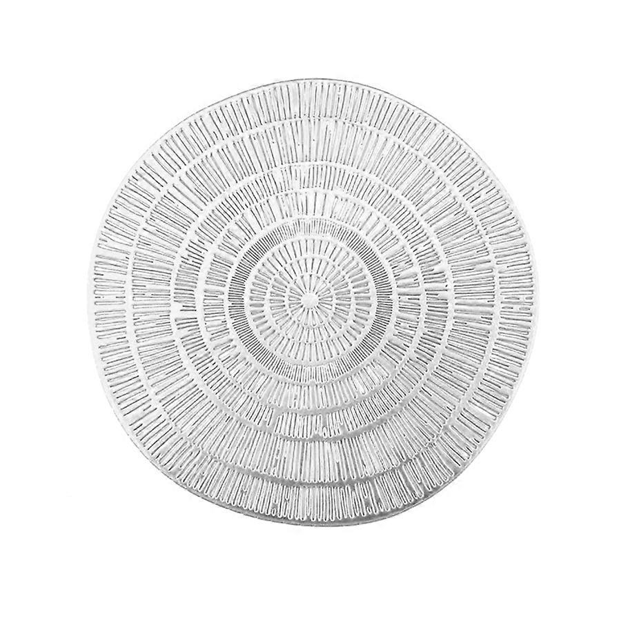 Insulating PVC Coffee Table Mat with Tree Stump Print, 38cm