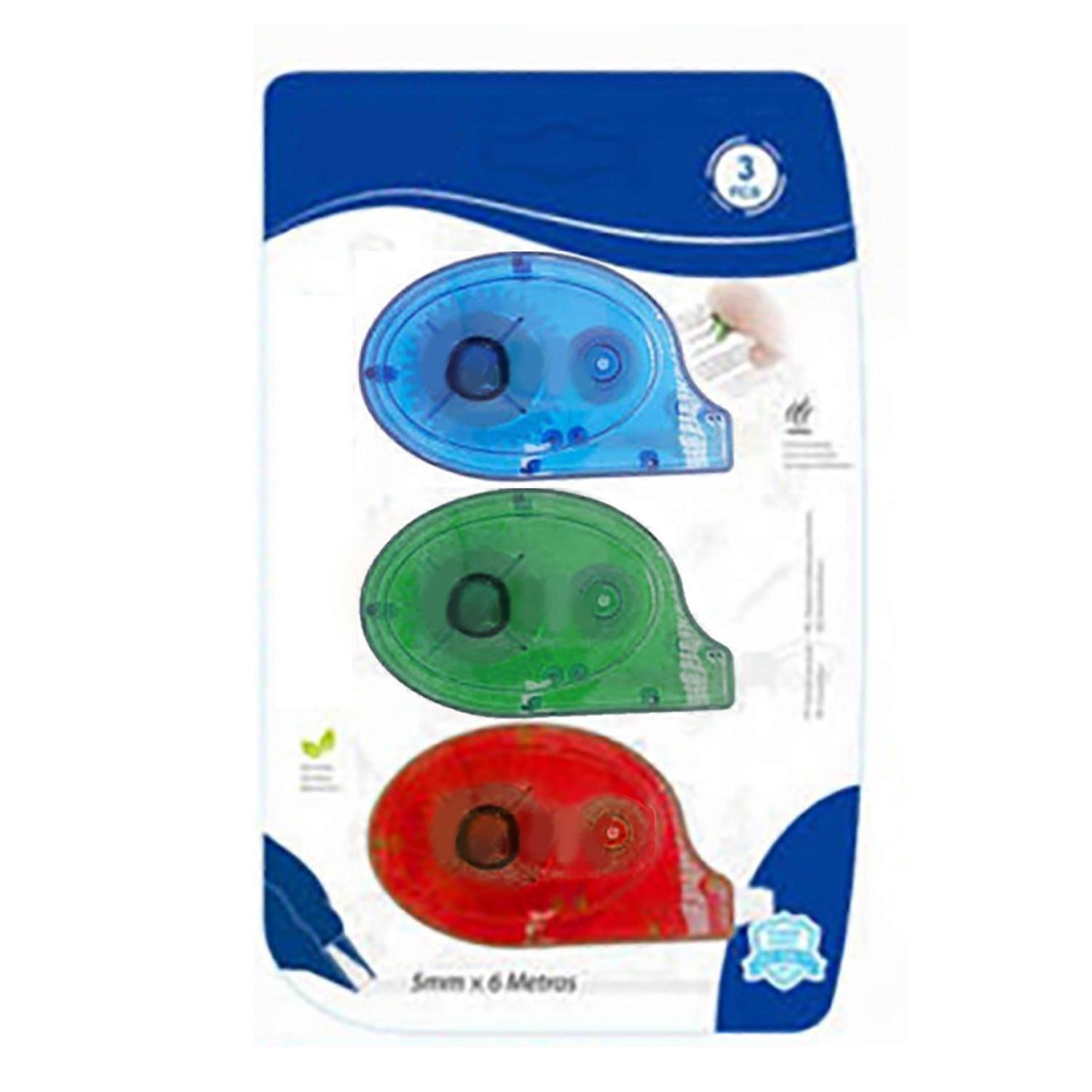 3pcs Correction Tape White Out Set Wrong Writing Correctional Tape 19.7ft Instance Correction for St