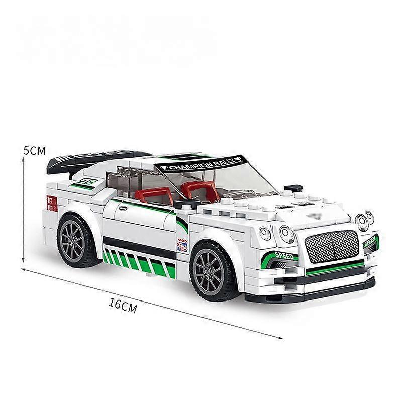 Lego children's building block car assembly model development intelligence racing DIY boy toy (Bingli GT3-R 666007)