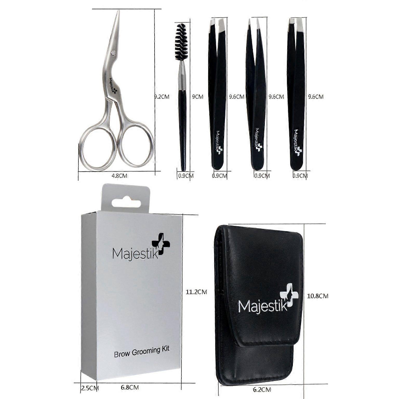Eyebrow Grooming Set with Storage Bag - Complete Eyebrow Care Kit