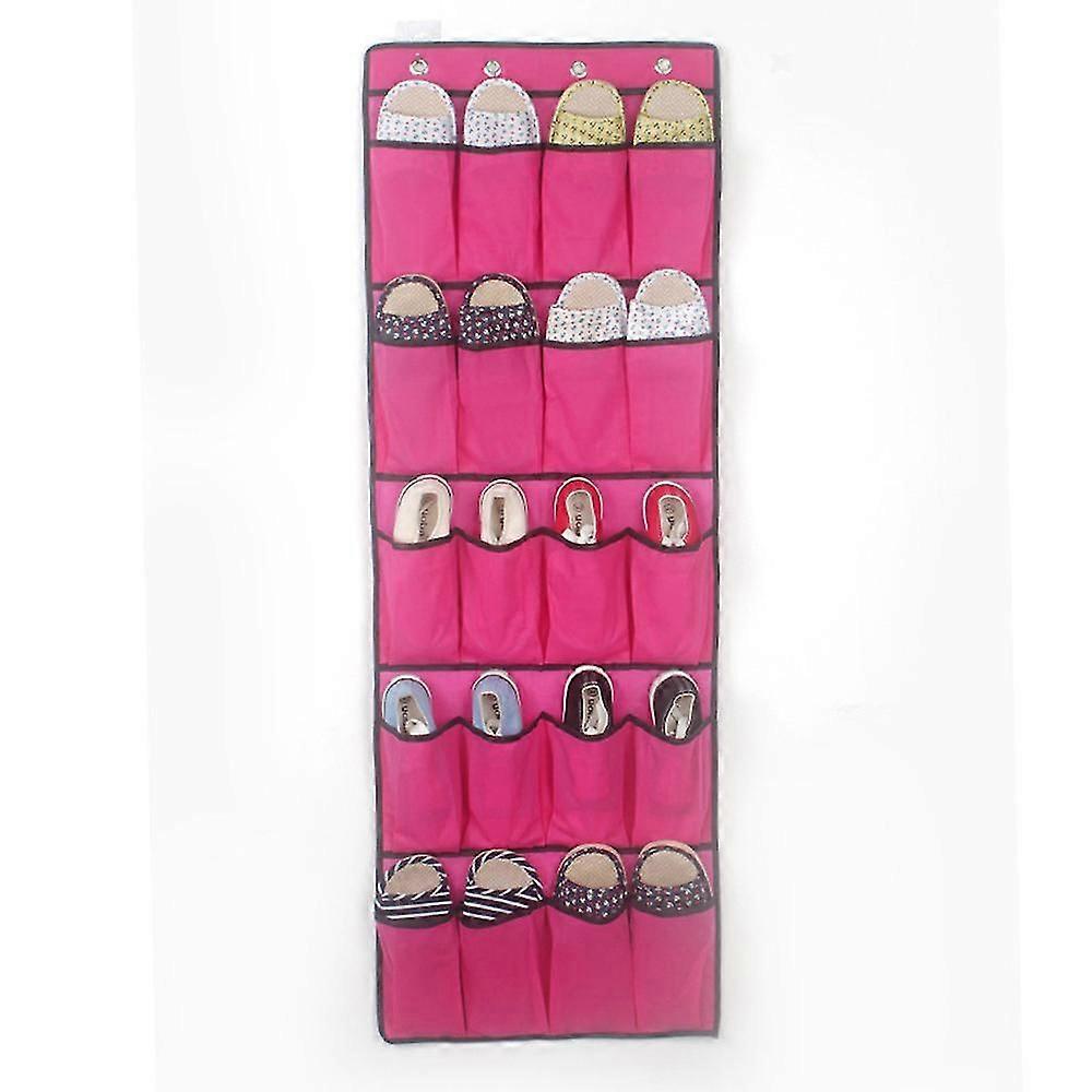 20 Pockets Hanging Over Door Shoe Organiser Storage Rack Bag Box Wardrobe Hook