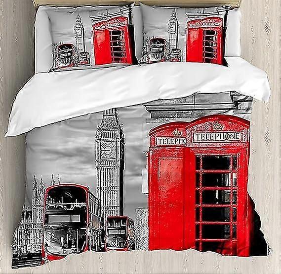 Puhelinkoppi Big Ben Bus mikrokuituliinavaatteet pussilakanasetit 1 pussilakana ja 1/2 tyynynpeittoa