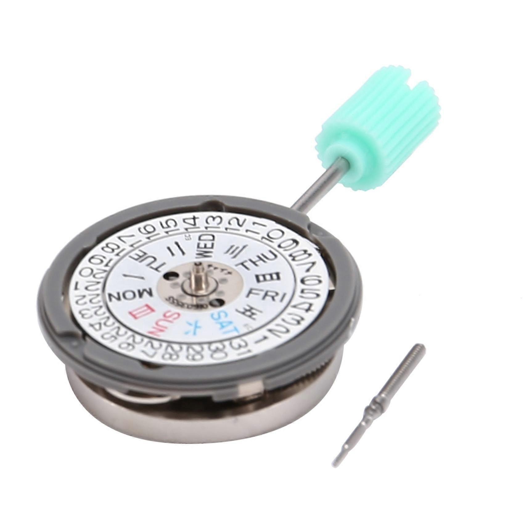 NH06A3 Character Double Calendar Week Mechanical Movement White Metal 21Diamond Watch Movement Acce