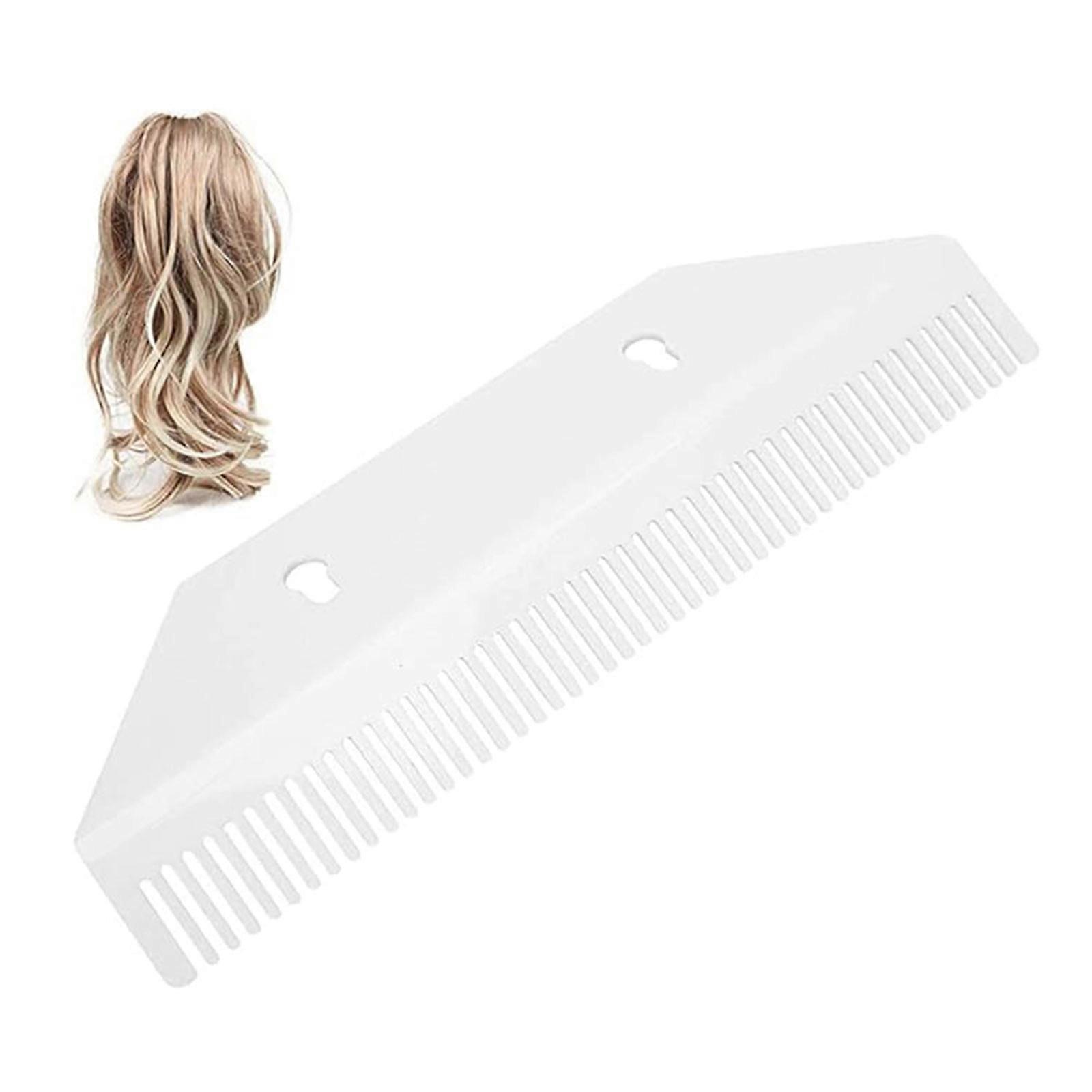 Rack de armazenamento de extensões de cabelo acrílico funcional Suporte de peruca de acrílico Rack de armazenamento conveniente para extensões de cabelo Branco
