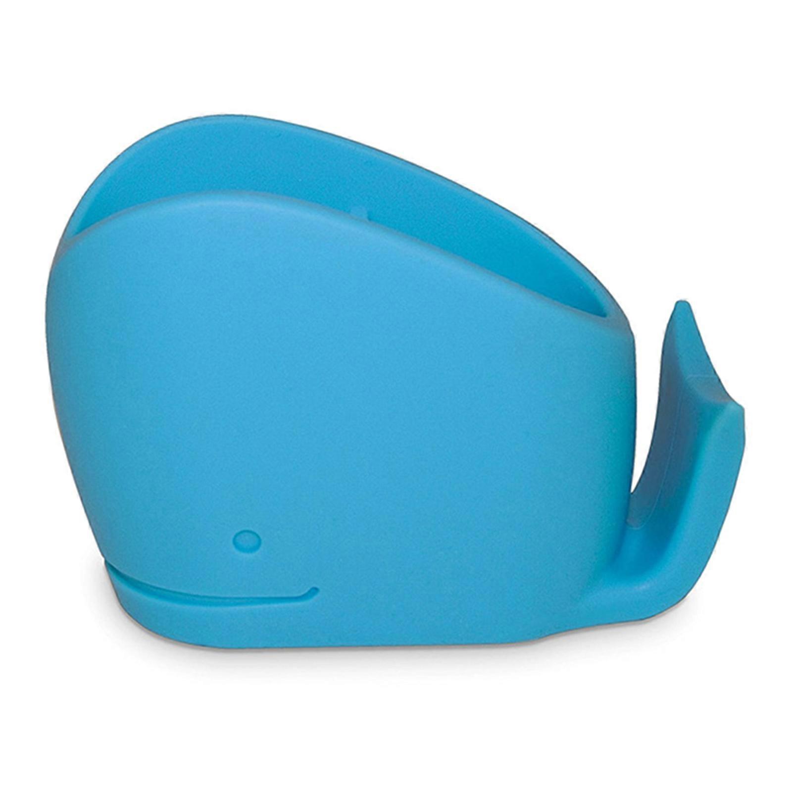 for Creative Whale Toothbrush Holder Easy to Clean Attractive Shape Space Saving Toothbrush Rack Cartoon Animal Pen Hold Blue