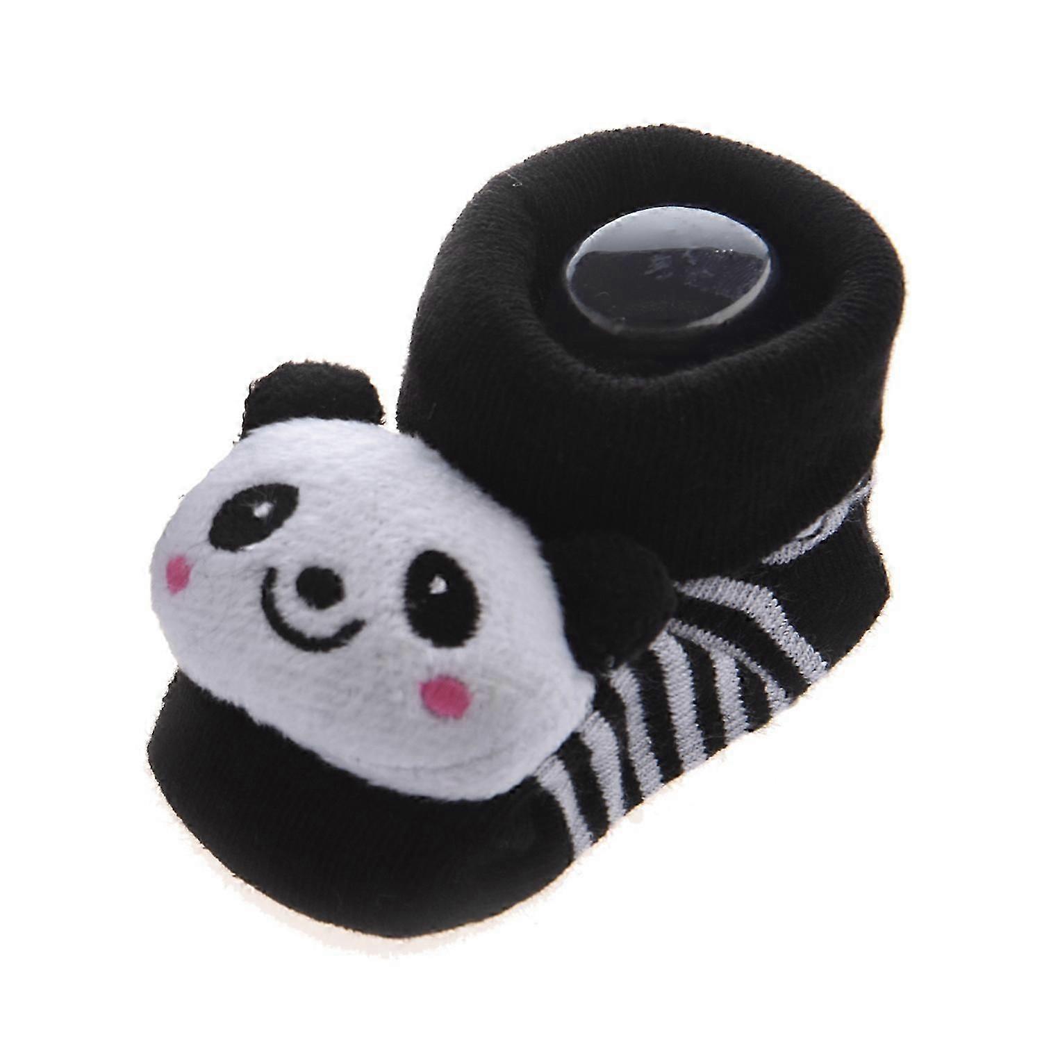 الباندا - لطيف لا يقاوم طفل فتاة 3D بوتي جوارب مضادة / غير قابلة للانزلاق 0-12 شهرا