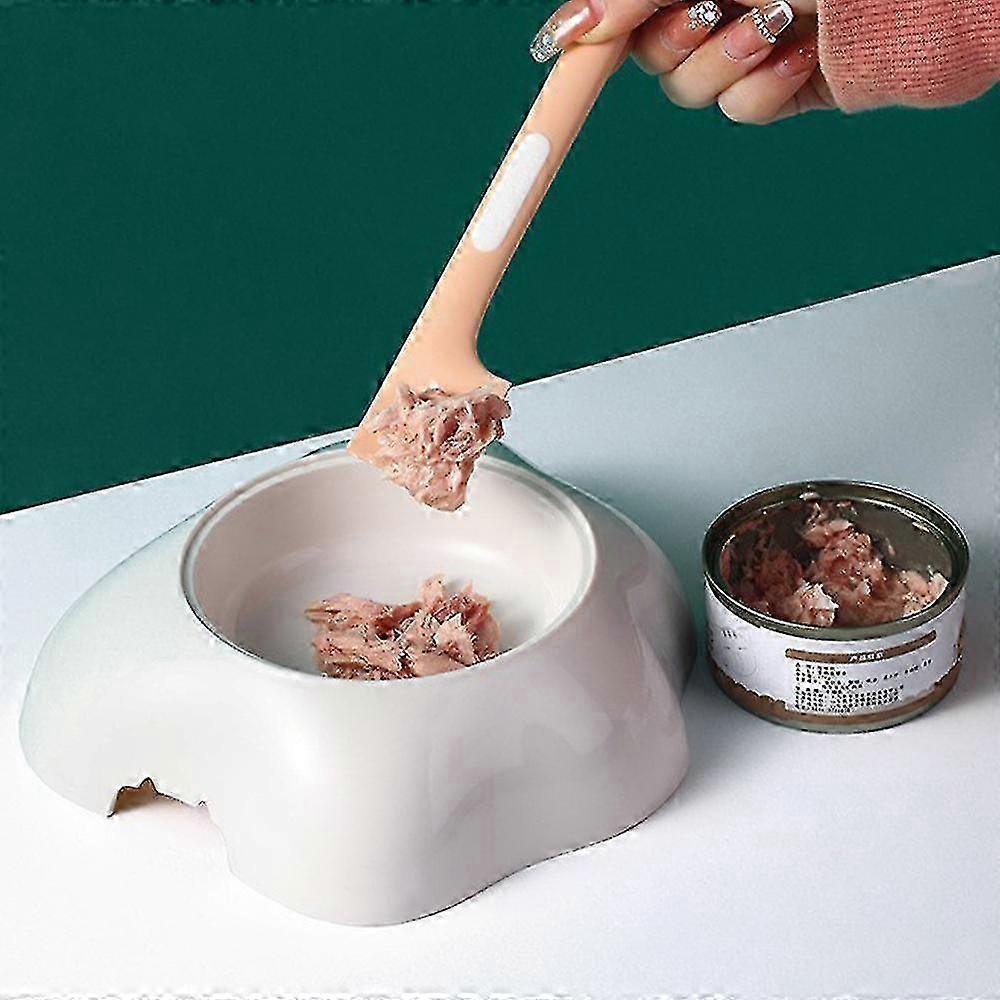 Mini Right-angle Spatula for Pet Wet Food Cans - Ideal Feeding Tool for Cats & Dogs, Easy to Clean