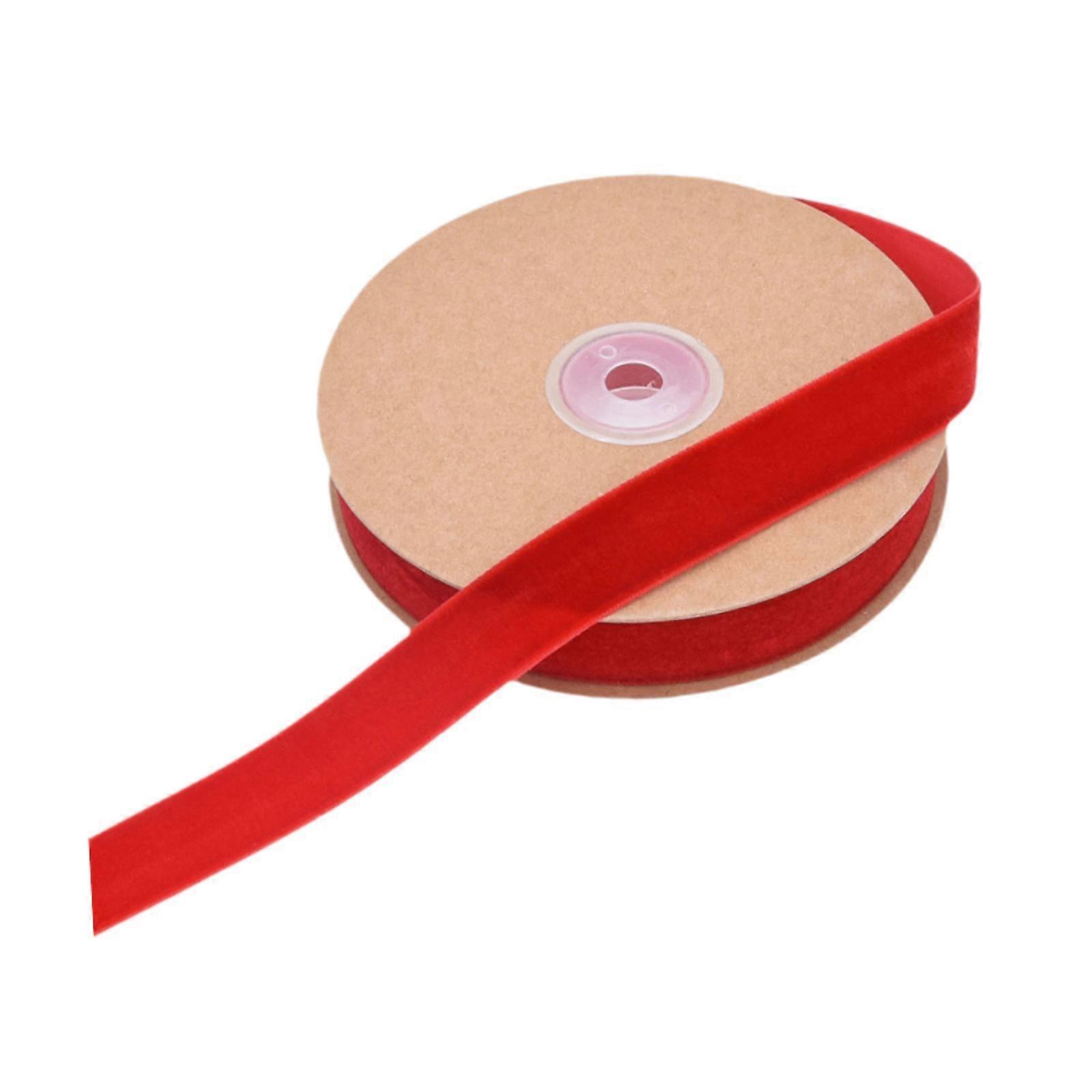 Fluwelen lint met spoel DIY enkelzijds, fluwelen lint rol decoratief lint