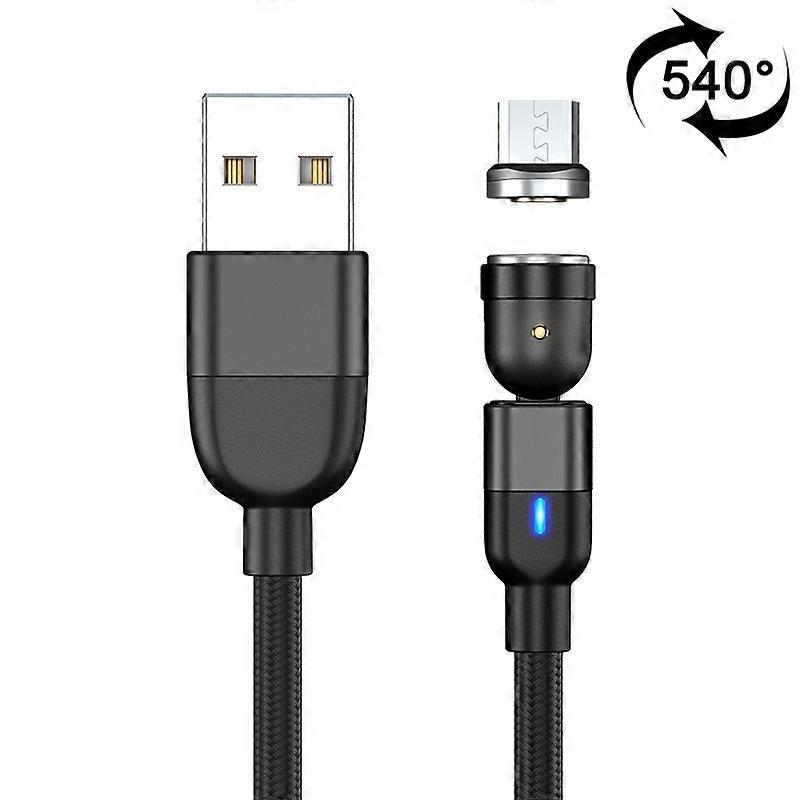 2m 3A Output USB to Micro USB 540 Degree Rotating Magnetic Data Sync Charging Cable