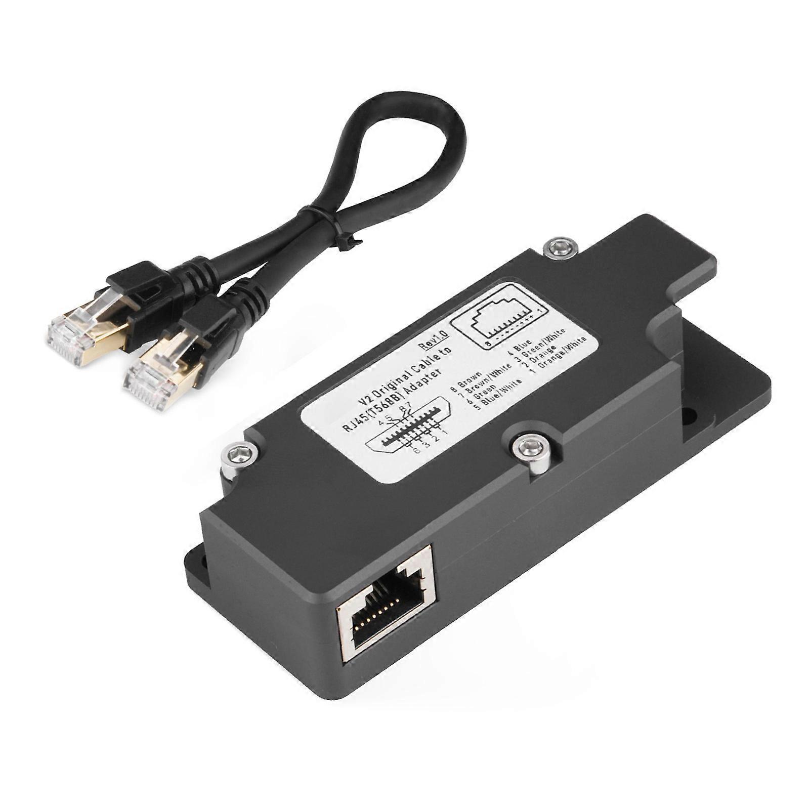 لمحول Dishy V2 إلى RJ45 مع حاقن POE T568B دبوس 10 100 100 1000 ميجابايت / ثانية