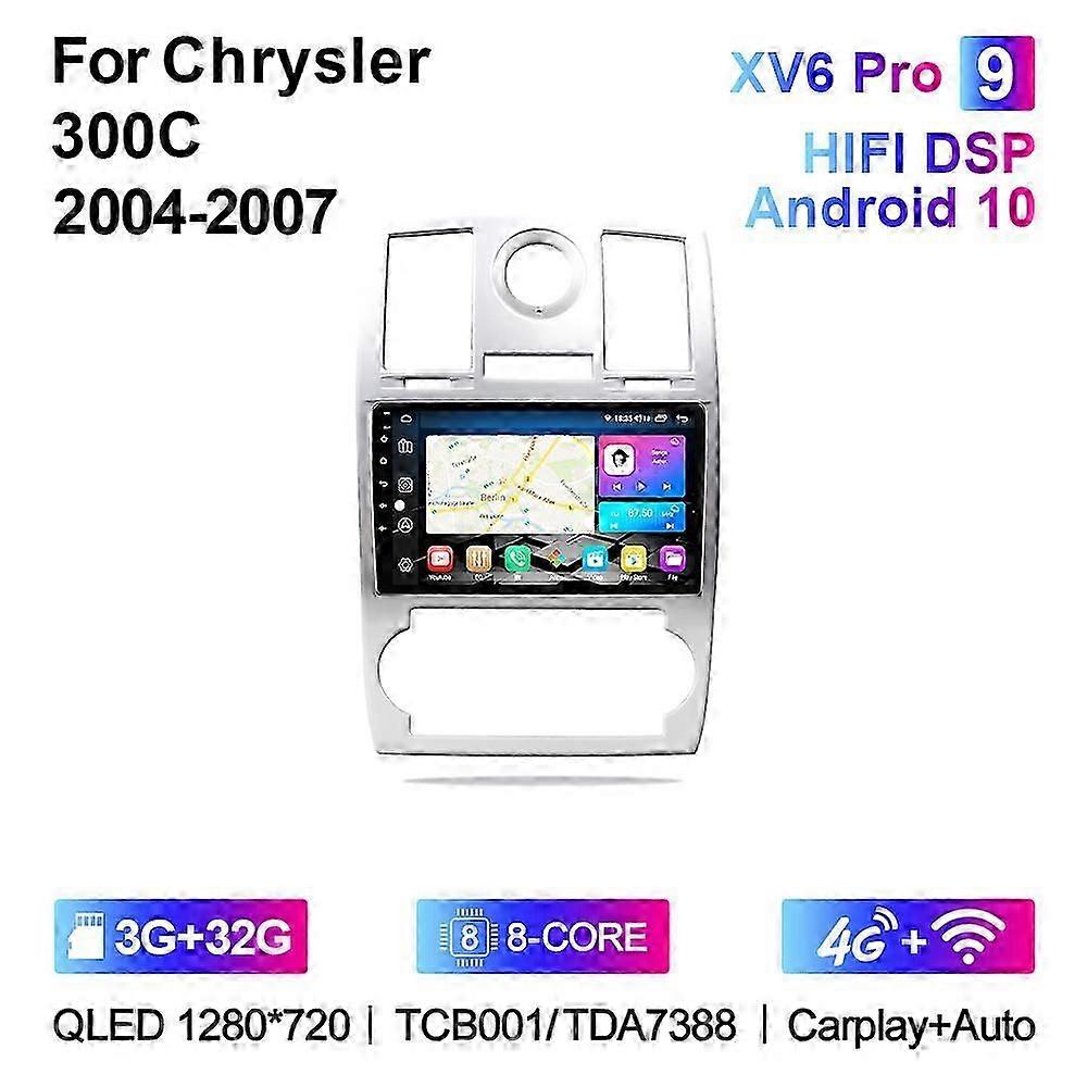 XIMA XV6 Pro 8 Core 2 Din Android 10 Autoradio Caplay Car Radio Multimedia Player For Chrysler Aspen 300C 2004-2008 Stereo gps