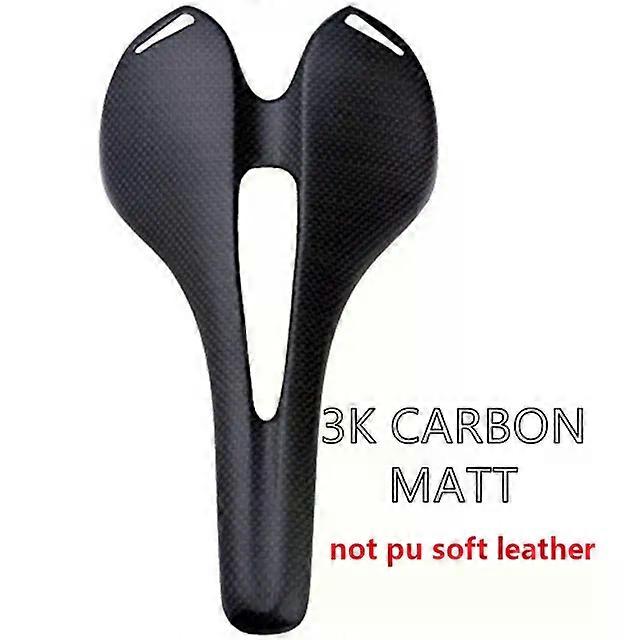 Carbon Fiber Road Mtb Saddle Carbon Material Pads Super Light Leather Cushions Ride Bicycles Seat