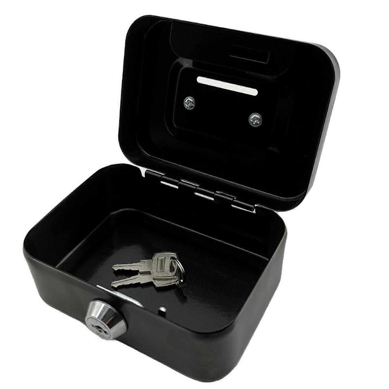 Money Box with Lock with Top Handle Modern Metal Trinket Holder Case Locking Green